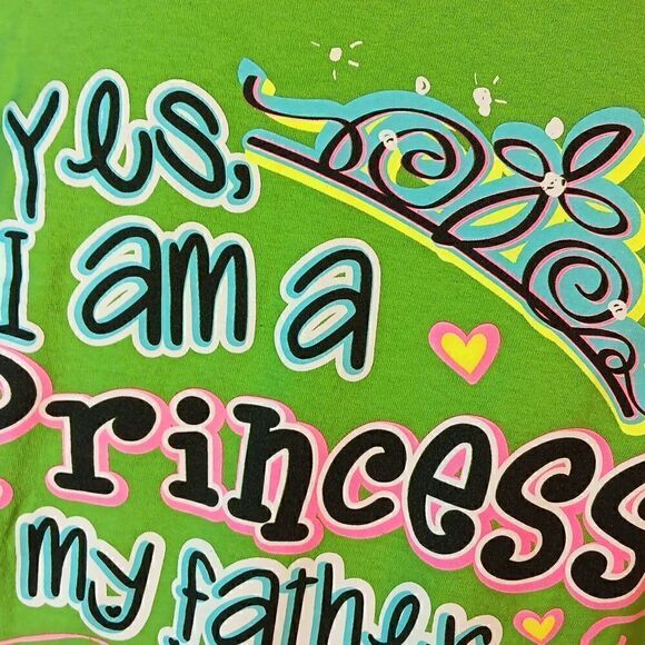 Cherished Girl Neon Green Tee - Picture 4 of 6